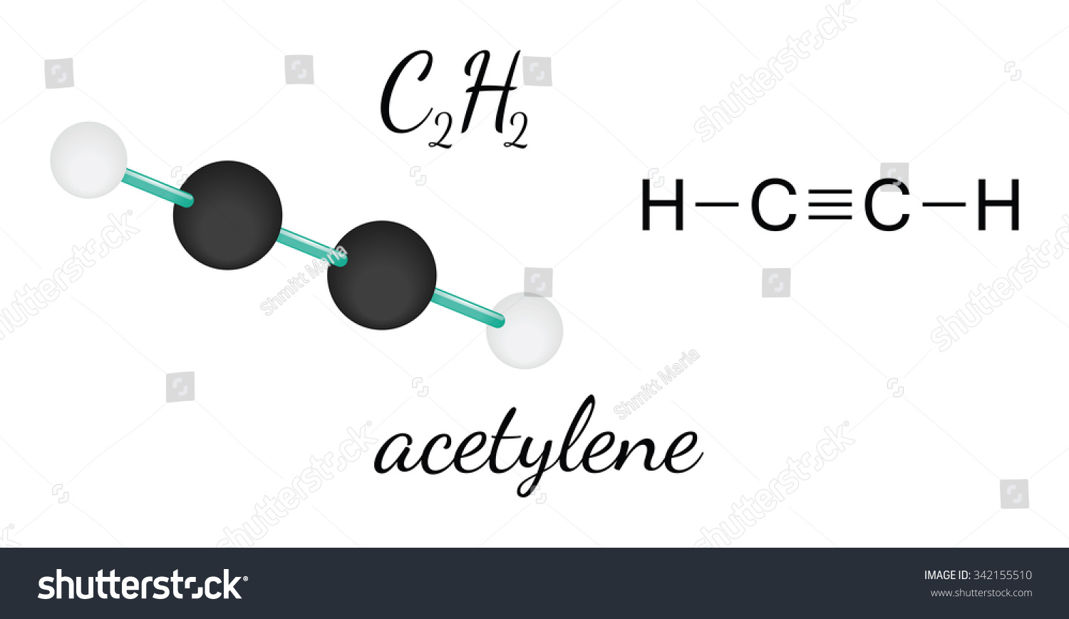 Строение молекулы ацетилена (c2h2), схема и примеры