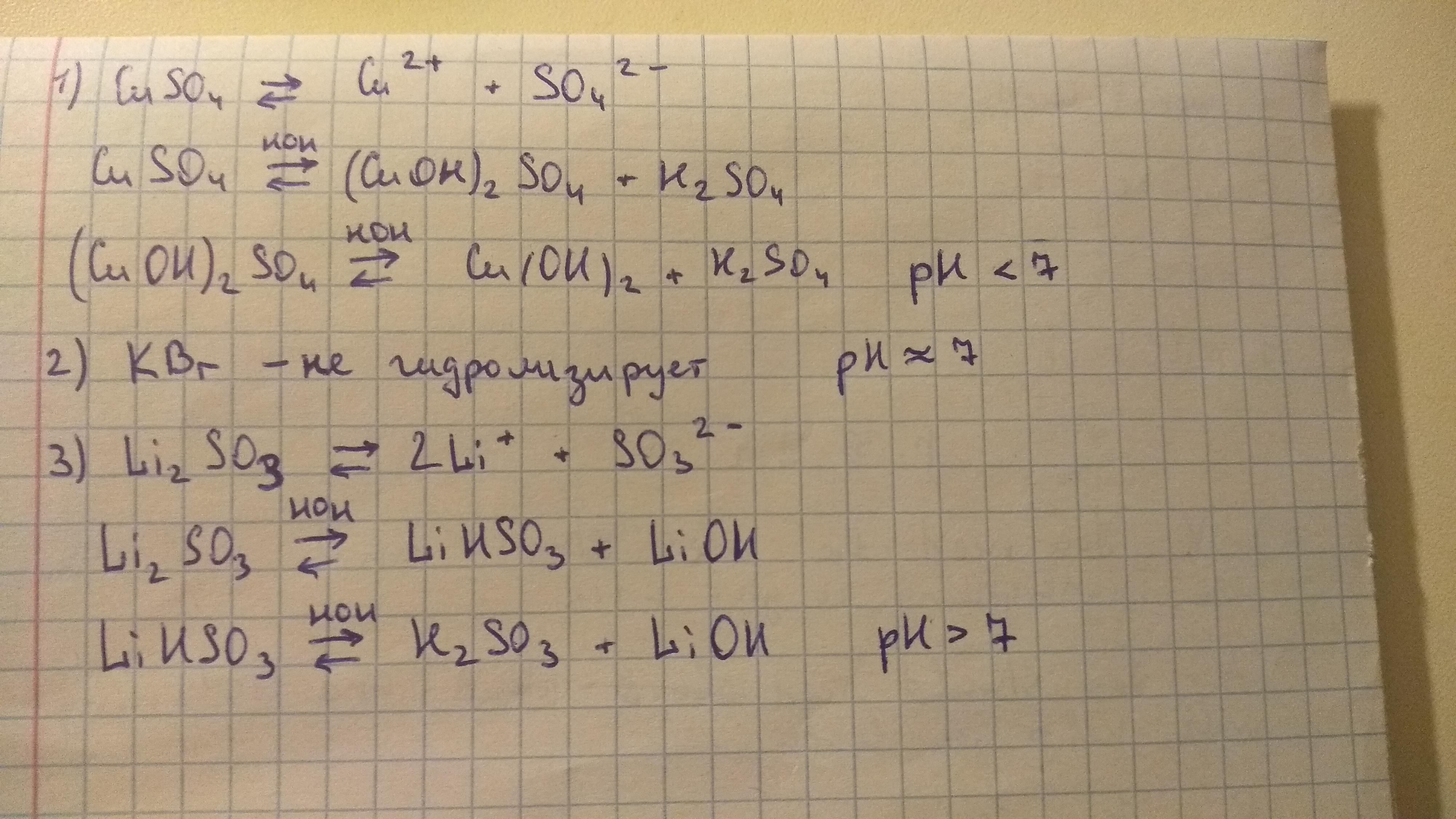 Гидролиз сульфата железа (ii) (feso4), уравнения