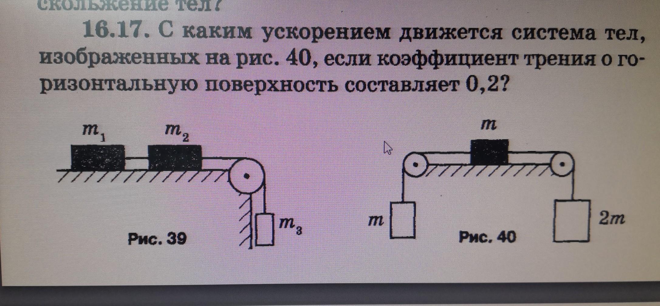 Формула силы натяжения нити