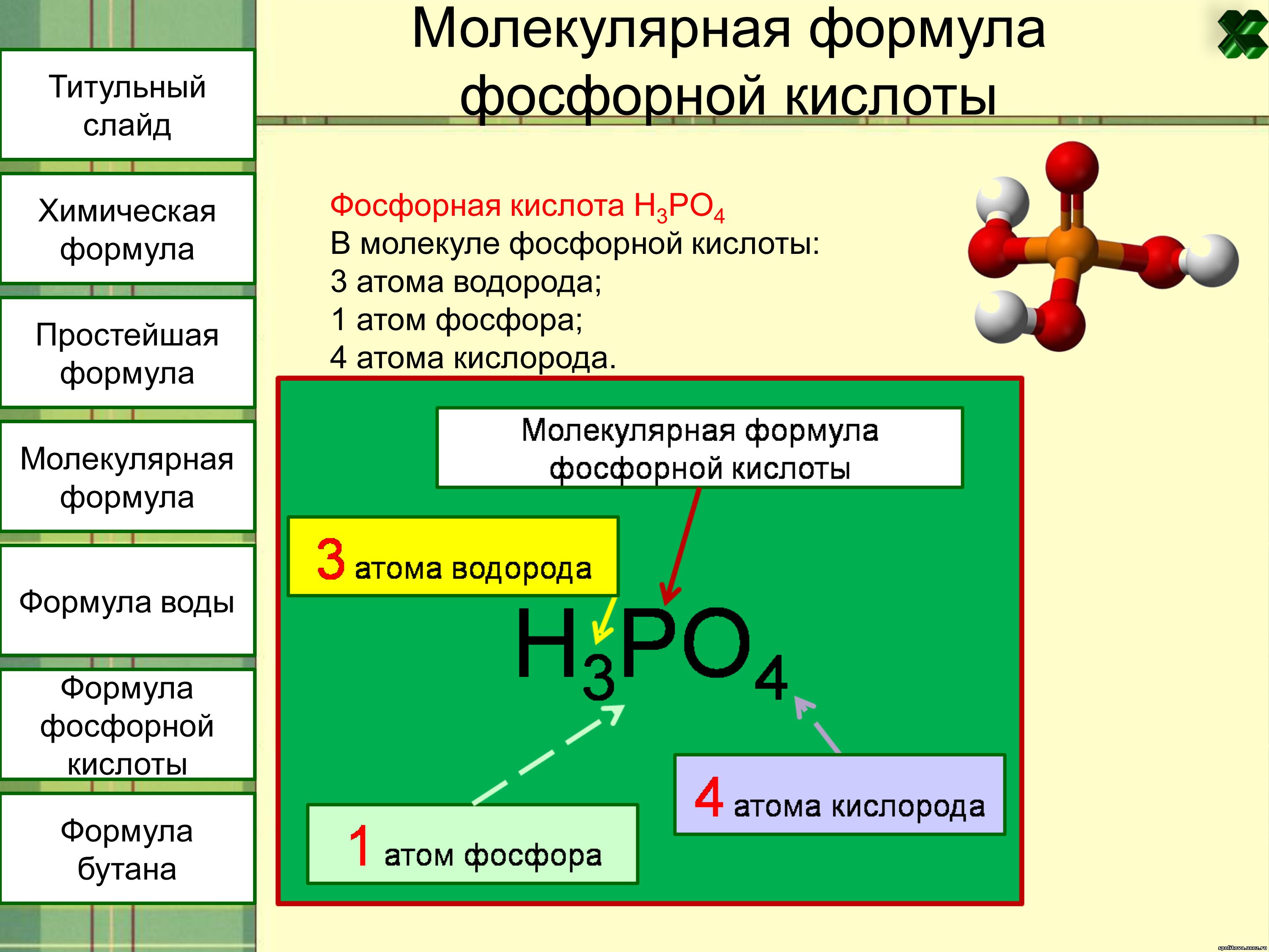 Формула фосфорной кислоты в химии